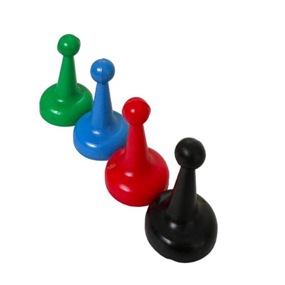 Easy Money Replacement Player Pieces Vintage Game 1956 Set of 4 - Picture 3 of 6